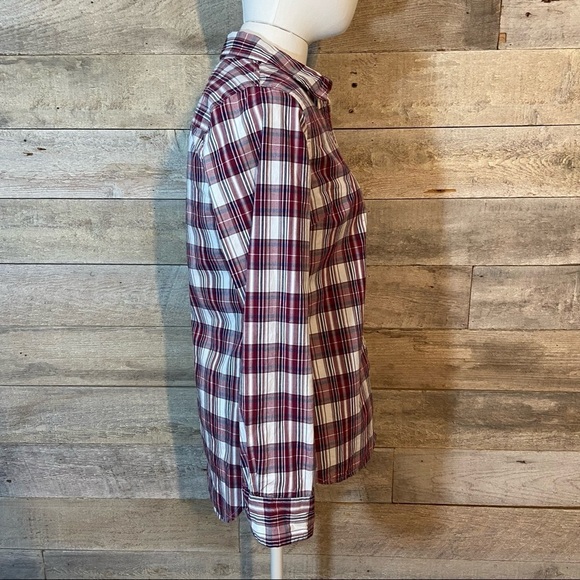 Gap women’s plaid button up boyfriend shirt ‎ in size x-small - Picture 2 of 6